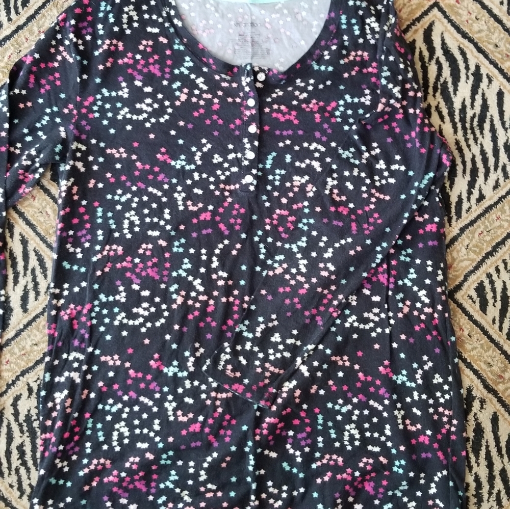 xhilaration long sleeve sleep shirt